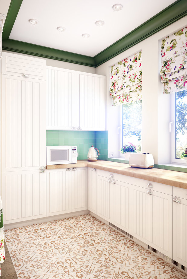 Фотография: Кухня и столовая в стиле Прованс и Кантри, Дом, Проект недели, Марина Саркисян, Московская область, Таунхаус, КП Кронбург – фото на INMYROOM