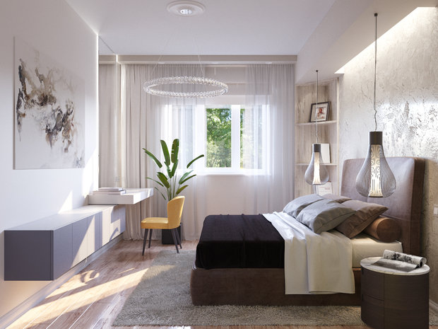 Фото из портфолио Спальня – фотографии дизайна интерьеров на INMYROOM