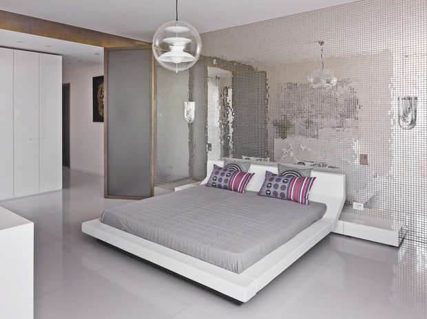 Фотография: Спальня в стиле Хай-тек, Квартира, Проект недели, 4 и больше, Более 90 метров, Елена Соловьева – фото на INMYROOM