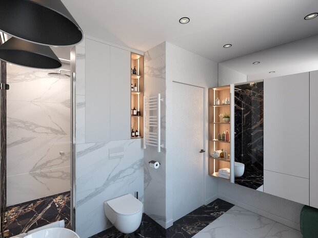 Фото из портфолио Проект ванной комнаты – фотографии дизайна интерьеров на INMYROOM
