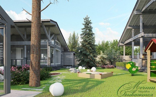 Фото из портфолио Загородный дом в стиле шале – фотографии дизайна интерьеров на INMYROOM