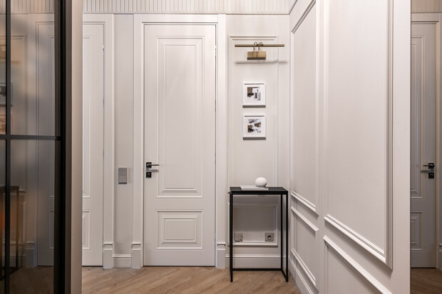 Фотография: Прихожая в стиле Классический, Современный, Квартира, Проект дня, 2 комнаты, 40-60 метров, Анна Жижайкина, современный с элементами неоклассики – фото на INMYROOM