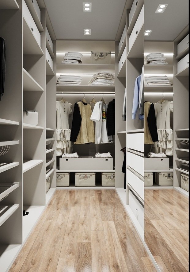 Фотография: Гардеробная в стиле Современный, Квартира, Проект недели, Санкт-Петербург, 3 комнаты, 60-90 метров, Екатерина Третьякова, Tretiakova Interior – фото на INMYROOM