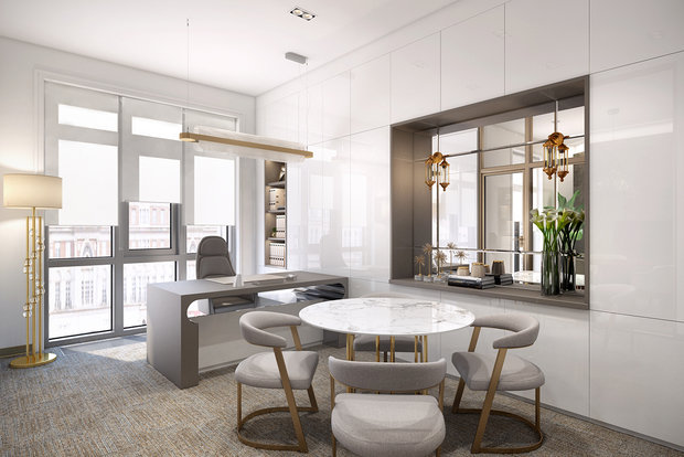 Фото из портфолио Офис в БЦ Poklonka Place – фотографии дизайна интерьеров на INMYROOM