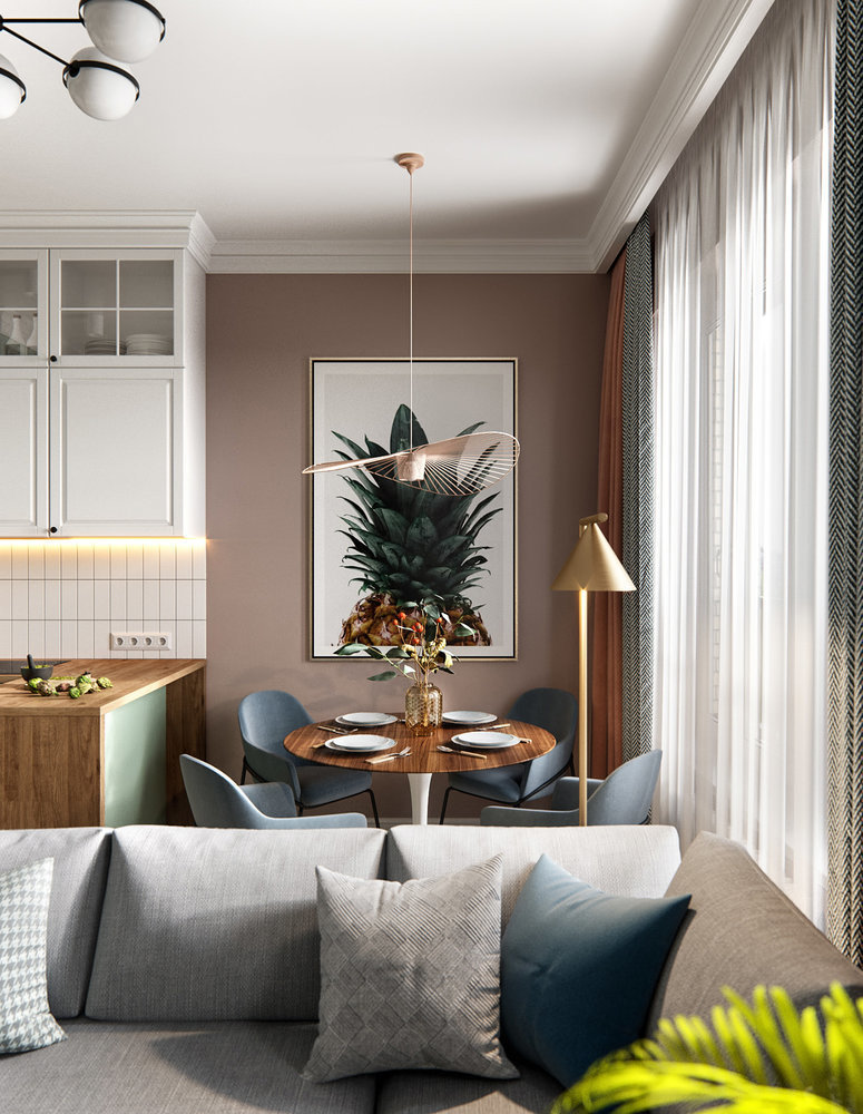 Фотография: Кухня и столовая в стиле Современный, Скандинавский, Квартира, Проект дня, Москва, 3 комнаты, 60-90 метров, Олег Минц – фото на INMYROOM Фотография: Кухня и столовая в стиле Современный, Скандинавский, Квартира, Проект дня, Москва, 3 комнаты, 60-90 метров, Олег Минц – фото на INMYROOM