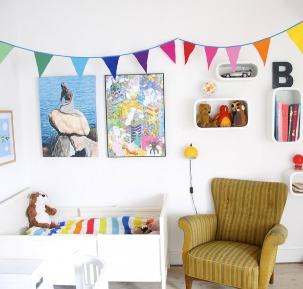 Фотография: Детская в стиле Скандинавский, Аксессуары, Декор, Мебель и свет, Советы, Белый, Минимализм – фото на INMYROOM