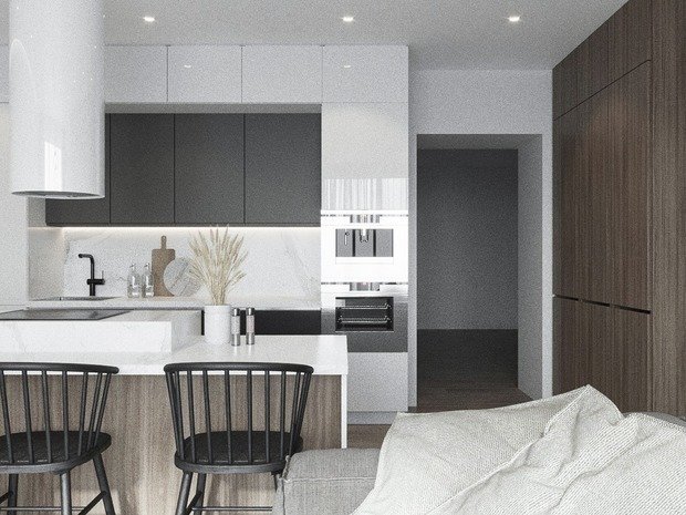 Фото из портфолио Квартира 90 кв.м – фотографии дизайна интерьеров на INMYROOM