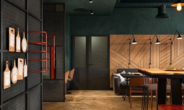 Визуализация офиса в стиле лофт