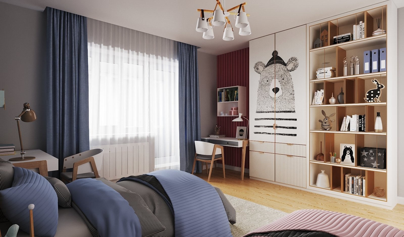 Фото из портфолио Детская для разнополых детей – фотографии дизайна интерьеров на INMYROOM Фото из портфолио Детская для разнополых детей – фотографии дизайна интерьеров на INMYROOM