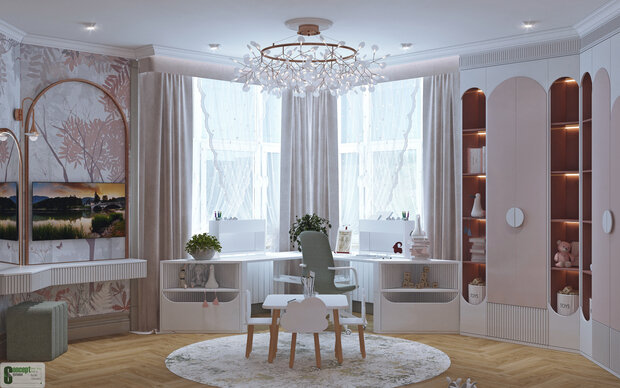 Фото из портфолио Проект дома  Урбан-вилла 2 этаж – фотографии дизайна интерьеров на INMYROOM