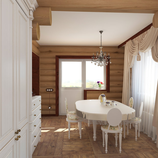 Фото из портфолио Дом пос. Удальцово. Ленинградская область – фотографии дизайна интерьеров на INMYROOM