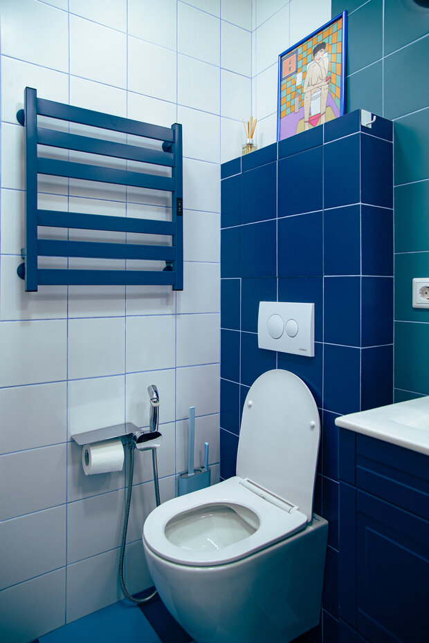 Фотография: Ванная в стиле Скандинавский, Современный, Эклектика, Квартира, Проект дня, Москва, Кирпичный дом, 2 комнаты, 40-60 метров, Павел Фотеев – фото на INMYROOM