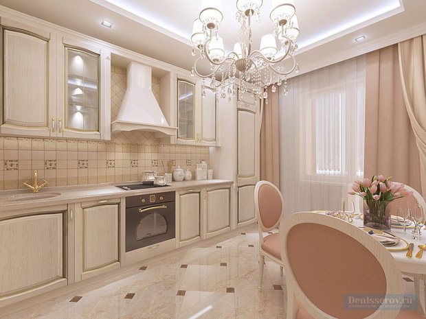 Фото из портфолио Однокомнатная квартира 45 кв. м в классическом стиле для мамы – фотографии дизайна интерьеров на INMYROOM