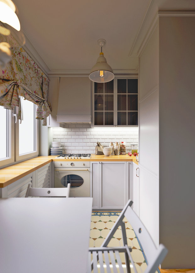 Фото из портфолио Уютная квартира в г. Москве, 41 кв.м. – фотографии дизайна интерьеров на INMYROOM