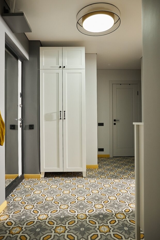 Фотография: Прихожая в стиле Скандинавский, Современный, Проект недели, Москва, 3 комнаты, 40-60 метров, Ольга Коркина – фото на INMYROOM