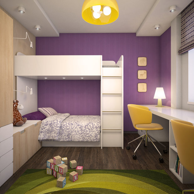 Фото из портфолио Проект квартиры для семьи из 4-х человек – фотографии дизайна интерьеров на INMYROOM