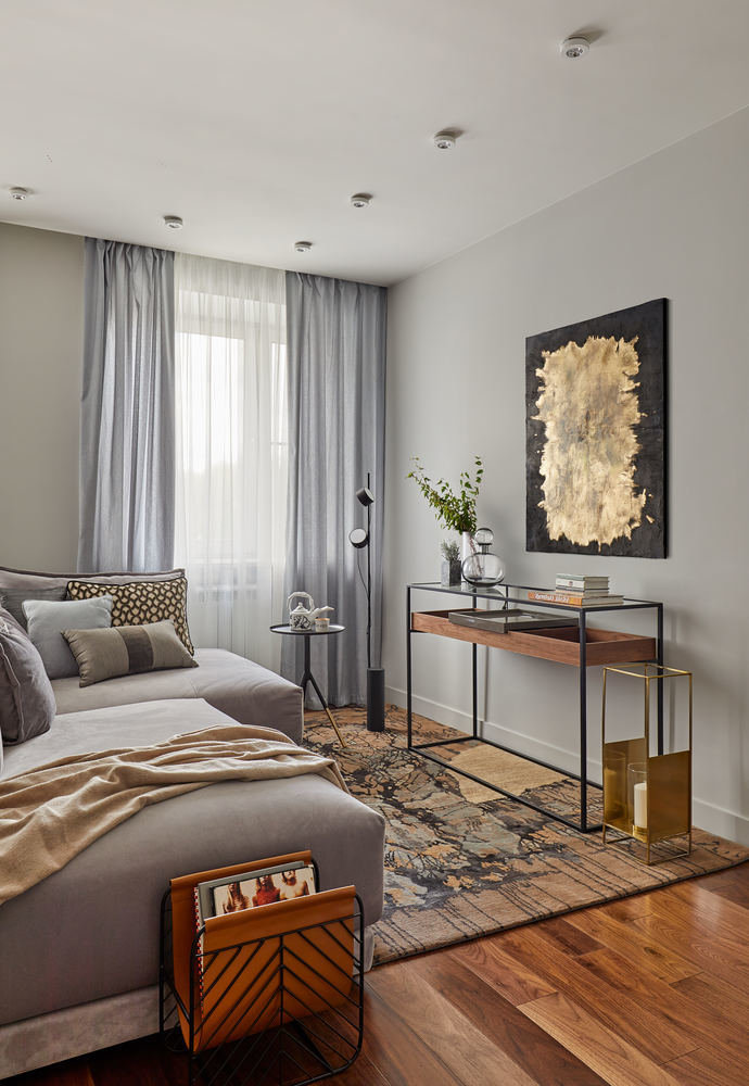 Фотография: Гостиная в стиле Современный, Квартира, Проект недели, Новая Москва, 2 комнаты, 40-60 метров, Татьяна Домарацкая – фото на INMYROOM Фотография: Гостиная в стиле Современный, Квартира, Проект недели, Новая Москва, 2 комнаты, 40-60 метров, Татьяна Домарацкая – фото на INMYROOM