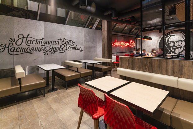 Фото из портфолио Ресторан KFC – фотографии дизайна интерьеров на INMYROOM