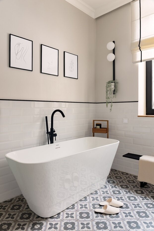 Фотография: Ванная в стиле Скандинавский, Современный, Эко, Винтажный, Квартира, Проект недели, Сталинка, Казахстан, Кирпичный дом, 4 и больше, Более 90 метров, Алматы, FM Interiors, Фариз Мамедов – фото на INMYROOM