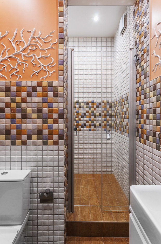 Фотография: Ванная в стиле Современный, Квартира, Проект недели, Москва, Марина Саркисян, Сергей Красюк, новостройка, 4 и больше, Более 90 метров – фото на INMYROOM