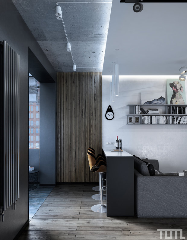 Фото из портфолио Монохромный минимализм – фотографии дизайна интерьеров на INMYROOM