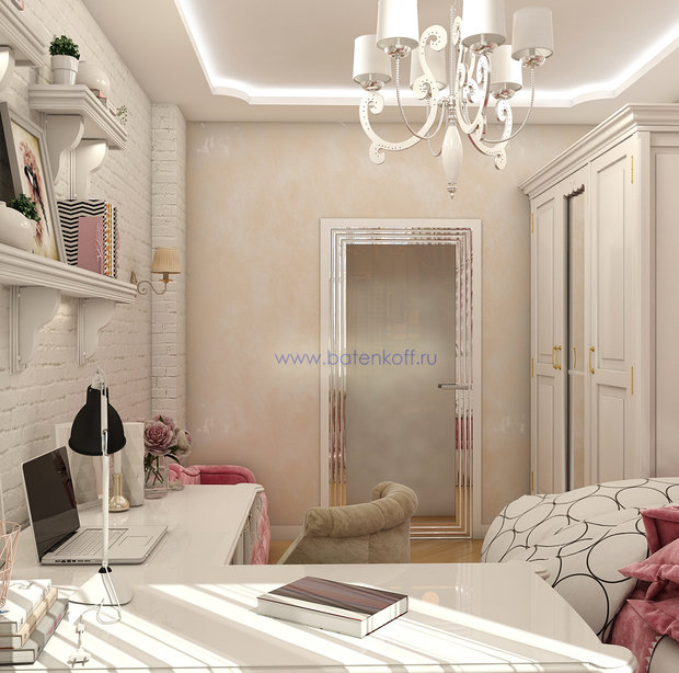 Фото из портфолио Дизайн проект детской комнаты в стиле современной классики. Москва. Мичуринский  – фотографии дизайна интерьеров на InMyRoom.ru