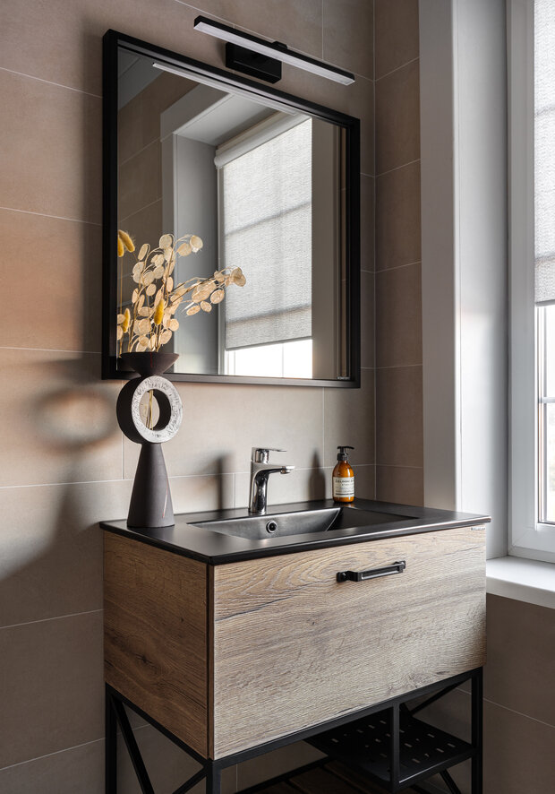 Фотография: Ванная в стиле Современный, Эклектика, Дом, Проект дня, Дом и дача, Московская область, 4 и больше, Более 90 метров, Ирина Заверталюк – фото на INMYROOM