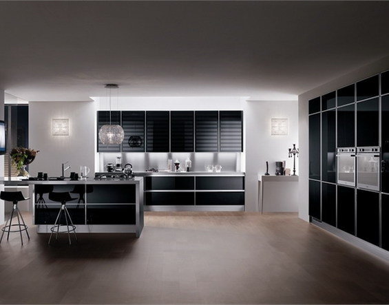 Фотография: Кухня и столовая в стиле Современный, Хай-тек, Классический, Интерьер комнат, Мебель и свет – фото на INMYROOM