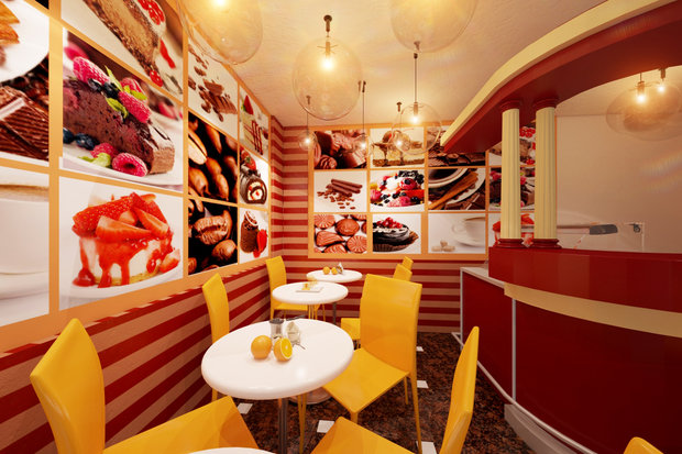 Фото из портфолио кафе на Белорусском вокзале  – фотографии дизайна интерьеров на INMYROOM