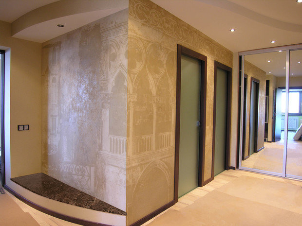 Фото из портфолио Декоративная роспись Венеция – фотографии дизайна интерьеров на INMYROOM