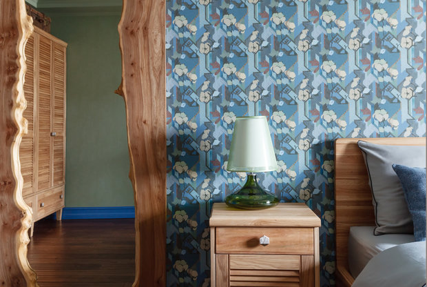 Фотография: Спальня в стиле Современный, Эко, Эклектика, Квартира, Проект недели, Москва, 1 комната, 40-60 метров, Светлана Куксова – фото на INMYROOM