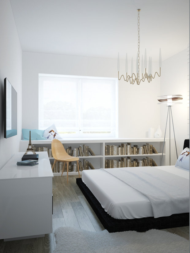 Фото из портфолио Квартира с яркими цветовыми акцентами – фотографии дизайна интерьеров на INMYROOM