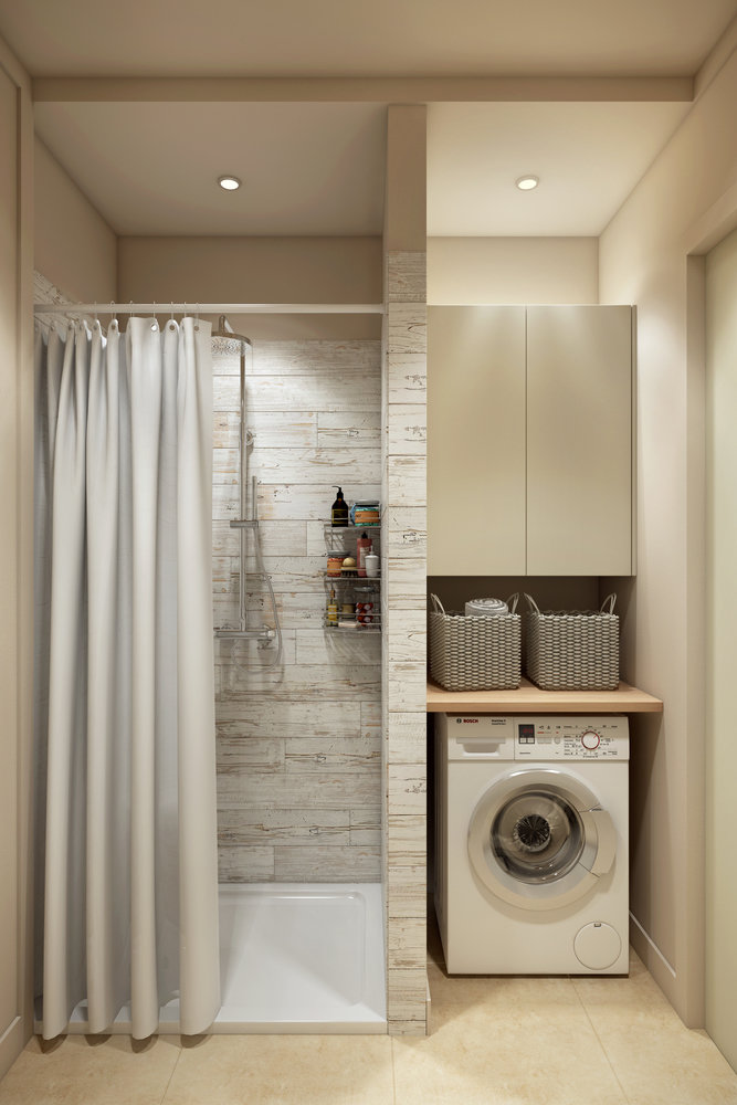 Фотография: Ванная в стиле Современный, Квартира, Проект недели, Москва, Эко, Ольга Райская, 40-60 метров – фото на INMYROOM Фотография: Ванная в стиле Современный, Квартира, Проект недели, Москва, Эко, Ольга Райская, 40-60 метров – фото на INMYROOM