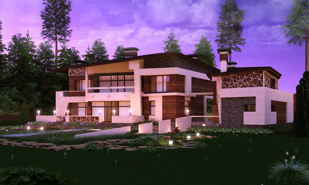 Фото из портфолио Проект загородной виллы в Новогорске – фотографии дизайна интерьеров на INMYROOM