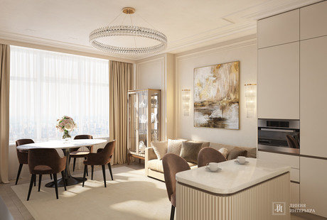 Интерьер квартиры в светлых тонах