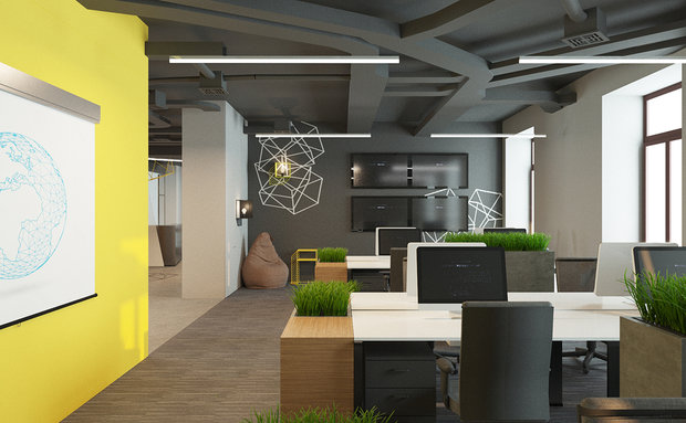 Фото из портфолио Офис для IT-компании – фотографии дизайна интерьеров на INMYROOM