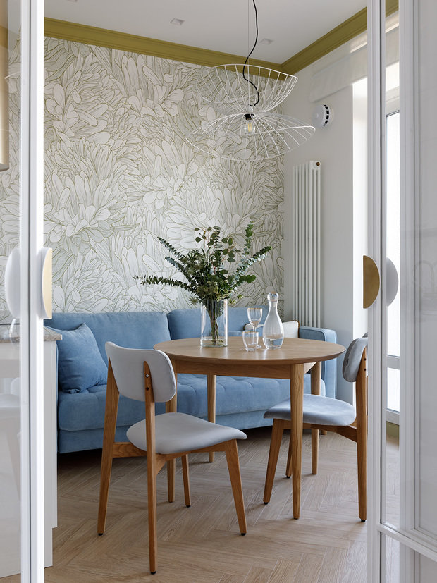 Фотография: Кухня и столовая в стиле Современный, Квартира, Проект недели, Санкт-Петербург, 2 комнаты, 40-60 метров, Юлия Бабинцева, YUHOME design – фото на INMYROOM