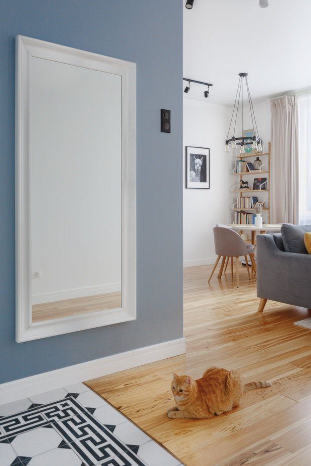 Фотография: Прихожая в стиле Скандинавский, Современный, Квартира, Проект недели, Москва, 2 комнаты, 40-60 метров – фото на INMYROOM