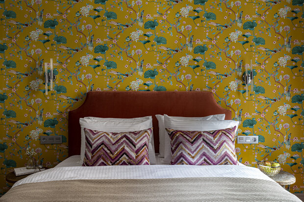 Фотография: Спальня в стиле Классический, Современный, Эклектика, Малогабаритная квартира, Квартира, Проект недели, Санкт-Петербург, Кирпичный дом, 2 комнаты, 40-60 метров, Дарья Ртищева – фото на INMYROOM