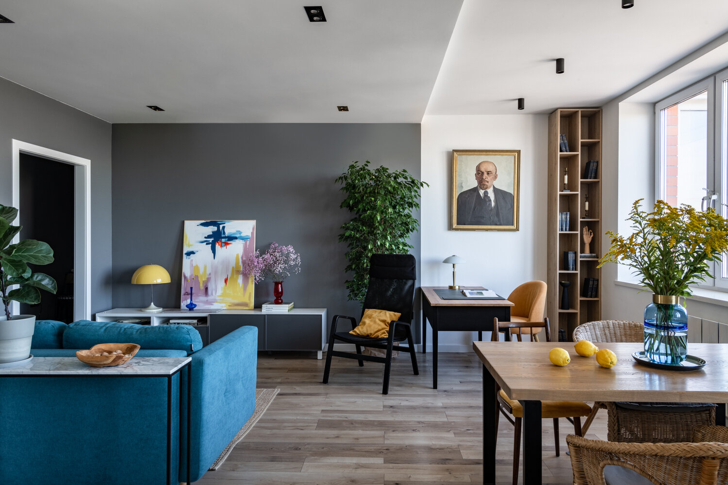 Фотография: Гостиная в стиле Современный, Квартира, Проект недели, Балашиха, 3 комнаты, 60-90 метров, Более 90 метров, Алена Матисова – фото на INMYROOM