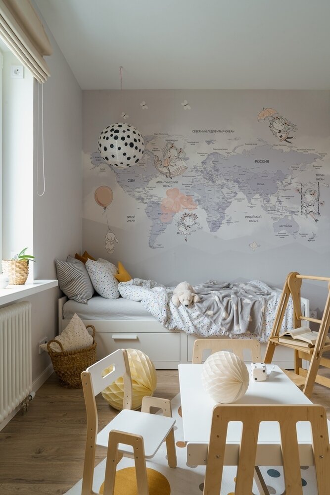 Фотография: Детская в стиле Современный, Квартира, Проект недели, Ленинградская область, 3 комнаты, 60-90 метров, Любовь Уткина – фото на INMYROOM