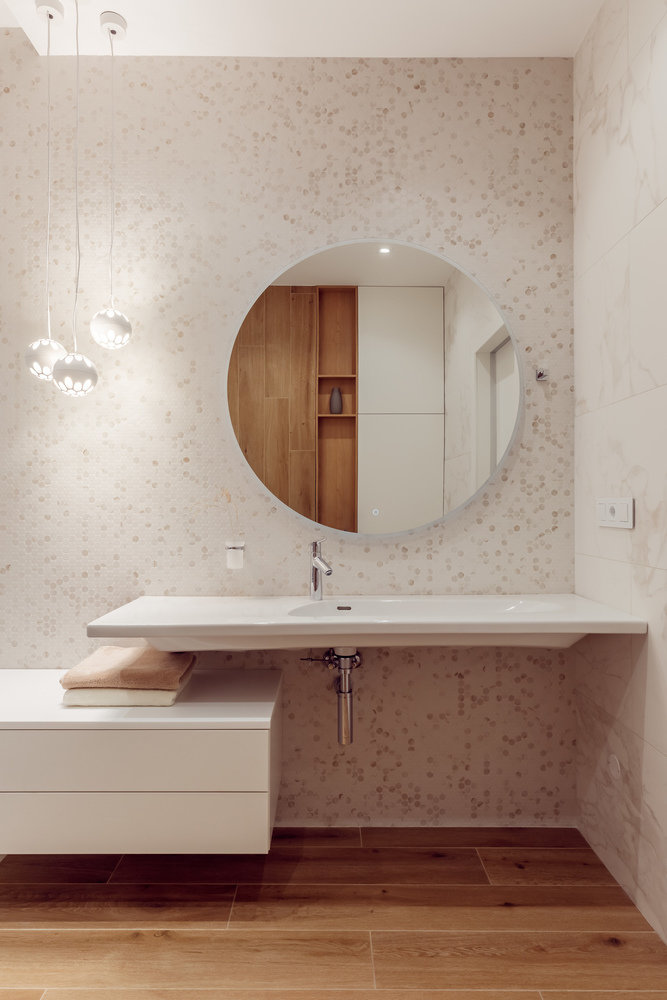 Фотография: Ванная в стиле Современный, Дом, Минимализм, Проект дня, Дом и дача, Ростов-на-Дону, 3 комнаты, Более 90 метров, Astar project – фото на INMYROOM