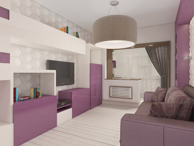 Фото из портфолио Двухкомнатная квартира в Москве – фотографии дизайна интерьеров на INMYROOM