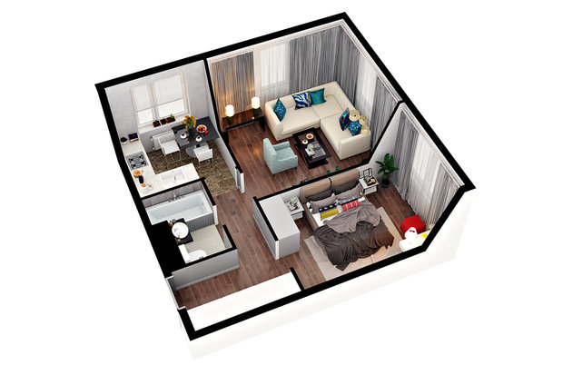 Фото из портфолио 3D-планировки – фотографии дизайна интерьеров на INMYROOM