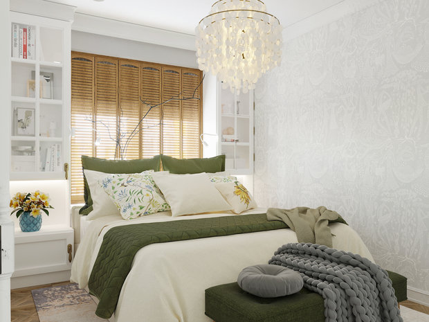 Фото из портфолио Интерьер 1-комнатной квартиры в ЖК Золотые купола – фотографии дизайна интерьеров на INMYROOM