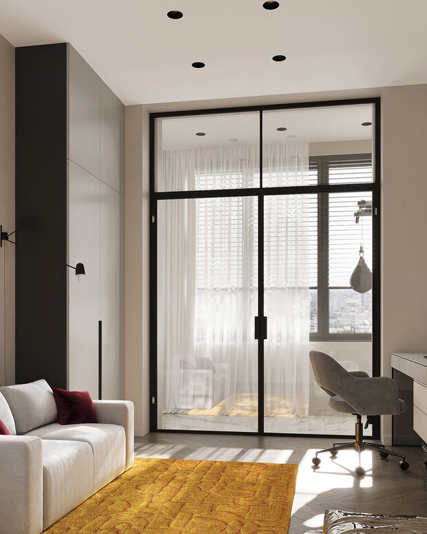 Фото из портфолио Дизайн интерьера квартиры в ЖК «Событие» в современном стиле – фотографии дизайна интерьеров на INMYROOM