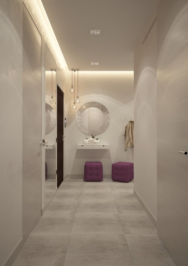 Фото из портфолио прихожая ЖК "Европейский берег" г. Новосибирск – фотографии дизайна интерьеров на INMYROOM