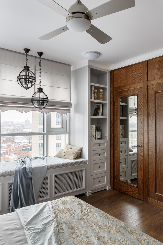 Фотография: Спальня в стиле Классический, Современный, Квартира, Проект недели, Санкт-Петербург, Монолитный дом, 4 и больше, Более 90 метров, Дизайн-Холл – фото на INMYROOM