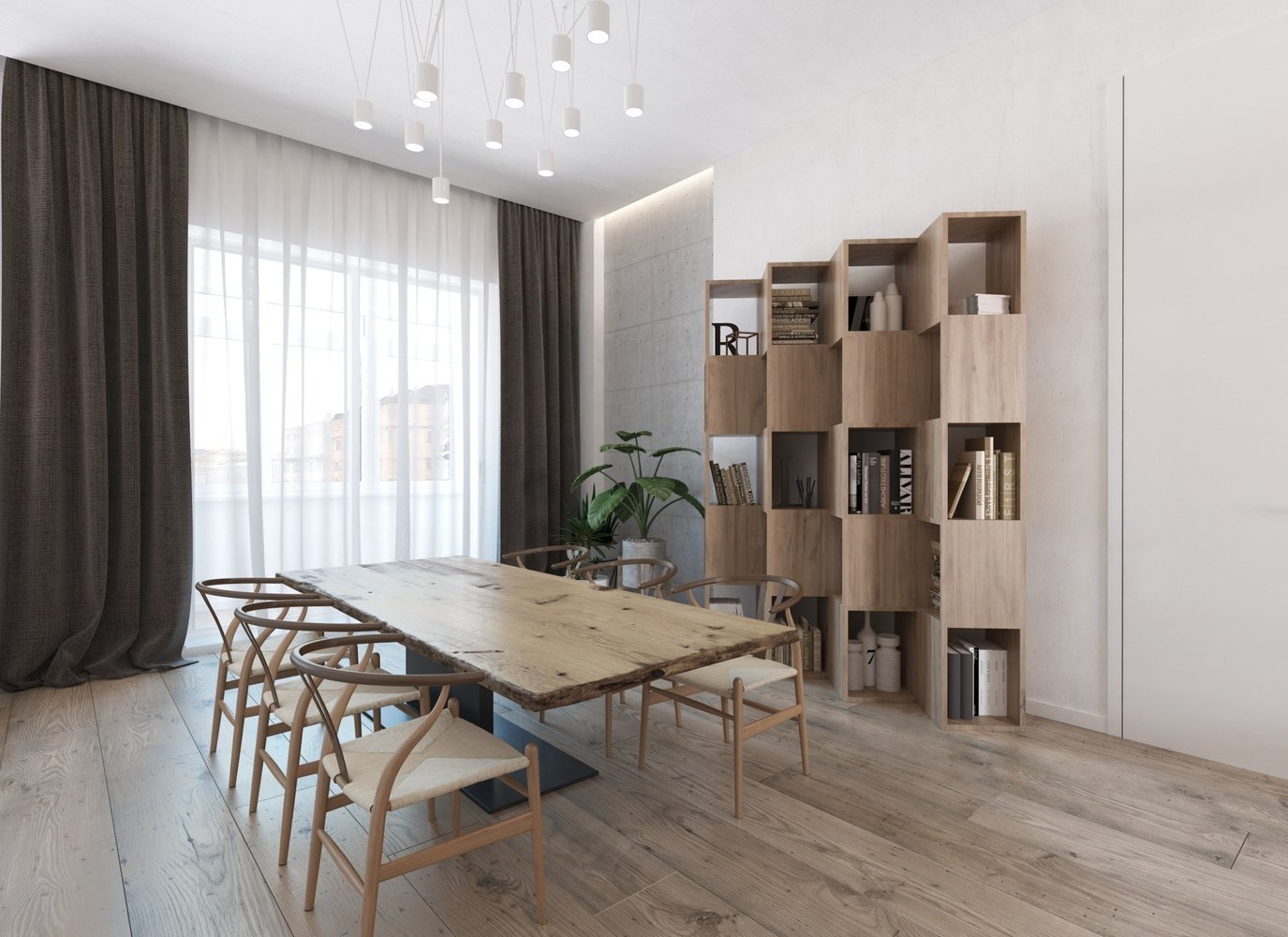 Фотография: Кухня и столовая в стиле Минимализм, Эко, Квартира, Проект недели, Московская область, Королев, Монолитный дом, 4 и больше, Более 90 метров, «Ригель и Балка» – фото на INMYROOM Фотография: Кухня и столовая в стиле Минимализм, Эко, Квартира, Проект недели, Московская область, Королев, Монолитный дом, 4 и больше, Более 90 метров, «Ригель и Балка» – фото на INMYROOM