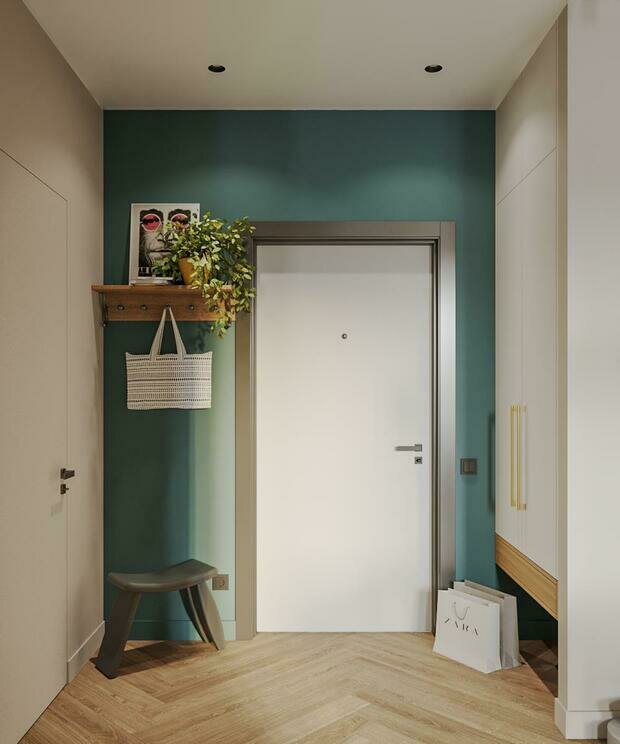 Фотография: Прихожая в стиле Современный, Эклектика, Квартира, Проект недели, Санкт-Петербург, 2 комнаты, до 40 метров, 40-60 метров, Студия дизайна Максимаджи – фото на INMYROOM